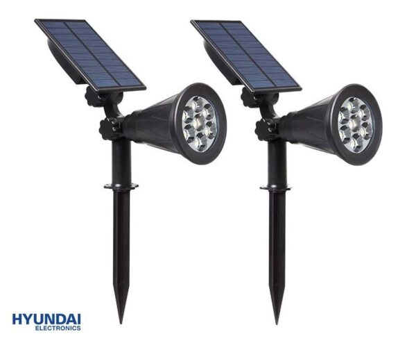 2 Stuks Prikspot Verlichting Op Zonne-Energie - Voor In De Tuin En Rondom H ...