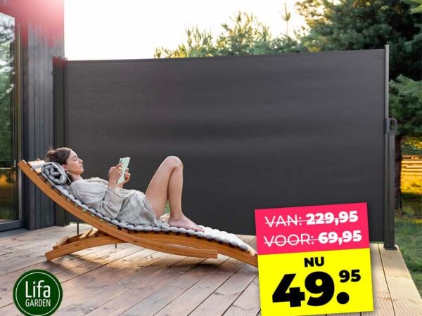 Uittrekbaar Windscherm - Ongestoord Zonnen En Barbecueën! ...