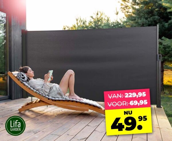 Uittrekbaar Windscherm - Ongestoord Zonnen En Barbecueën! ...