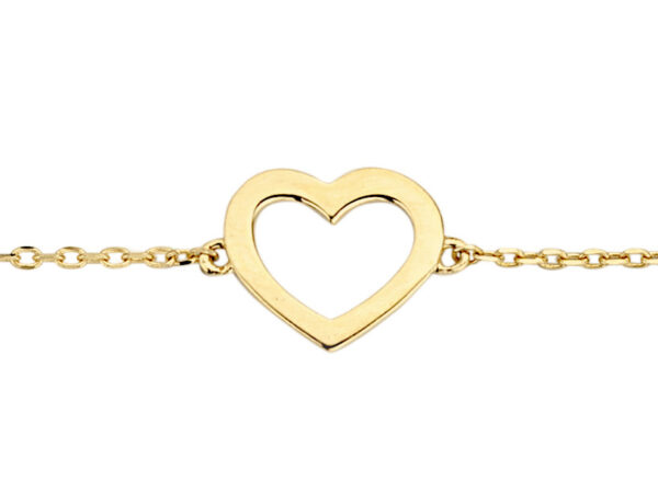 Gouden armband met hartje