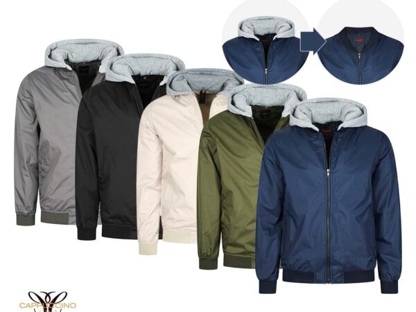 Cappuccino Bomber Zomerjas Voor Dames En Heren - Met Afneembare Capuchon! ...