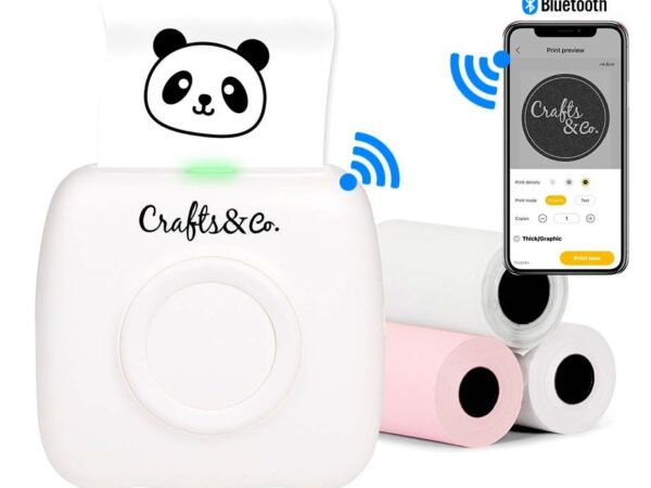 Crafts&Co Draadloze Mini Printer - Werkt Zonder Inkt! ...