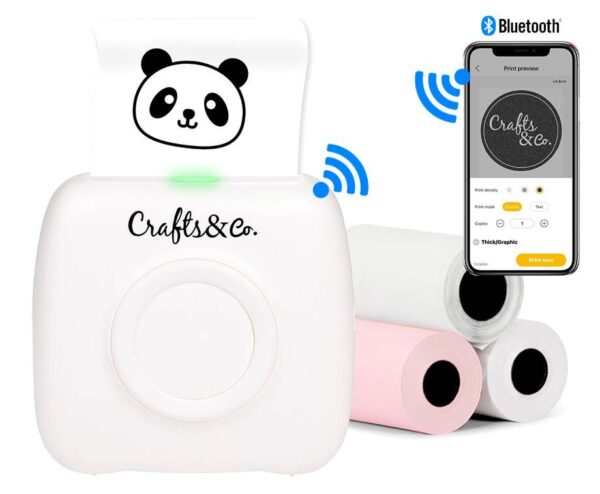Crafts&Co Draadloze Mini Printer - Werkt Zonder Inkt! ...