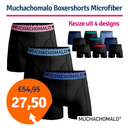 Dagaanbieding Muchachomalo Microfiber Boxershorts 3-pack