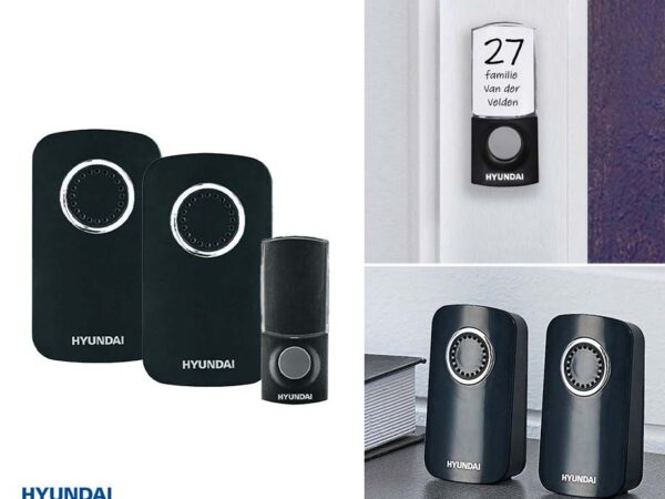 Hyundai Draadloze Deurbel Met 2 Ontvangers - Overal Duidelijk Geluid! ...