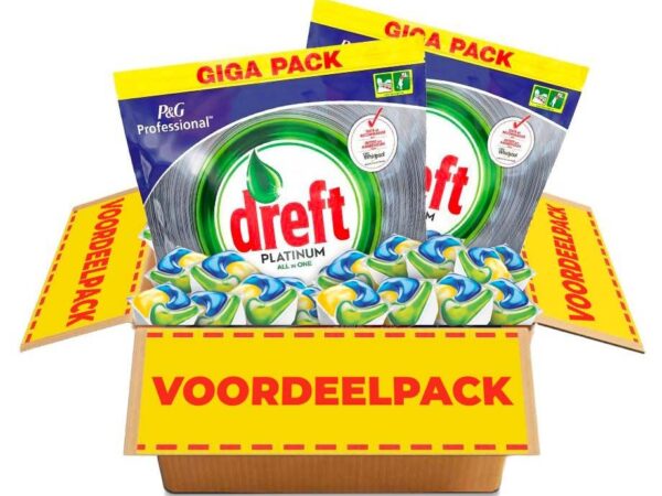 Dreft All-in-1 Platinum Vaatwastabs - Vandaag 75+75 GRATIS! ...