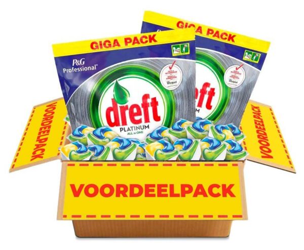 Dreft All-in-1 Platinum Vaatwastabs - Vandaag 75+75 GRATIS! ...