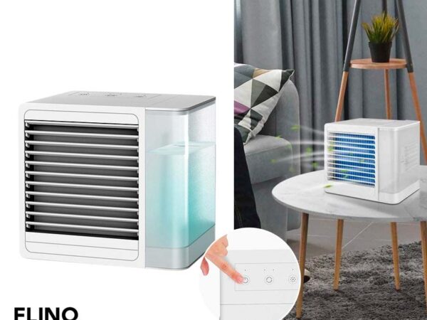 FlinQ Mini Aircooler Met LED Verlichting - Altijd Verkoeling Bij De Hand! ...