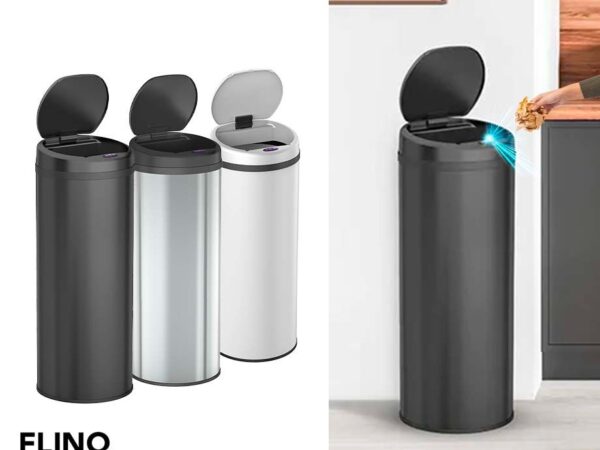 FlinQ Hygiënische Sensor Prullenbak 50L - Verkrijgbaar In 3 Kleuren! ...