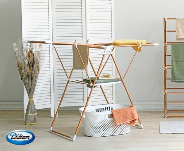 Houtlook Opvouwbaar Droogrek 13 Meter - Mooi Design Voor In Huis En Buiten! ...
