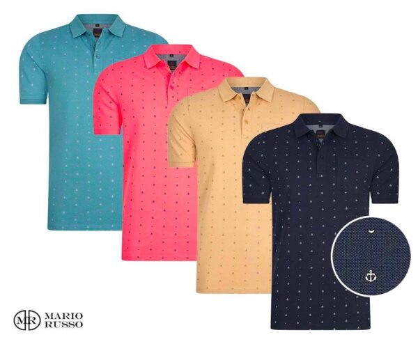 Mario Russo Polo Seals - Van 100% Hoogwaardig Katoen! ...