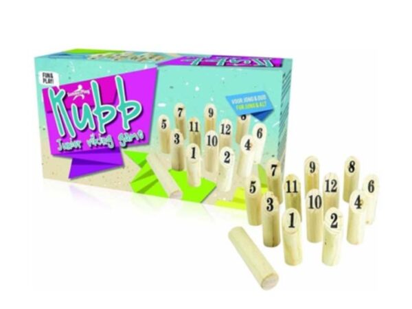 Kubb spel met cijfers - 32 cm