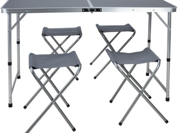 Campingset - Tafel en 4 Stoelen