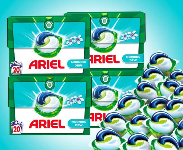 80x Ariel All-In-Pods Morning Dew - Voordelig Wassen Met A-Merk Topkwalitei ...