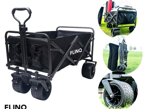 Flinq Opvouwbare Bolderkar - XL Wielen Voor Alle Soorten Terrein! ...