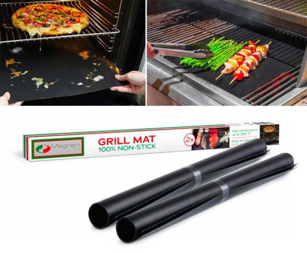 2-Pack Herbruikbare Grill- En Ovenmatten - Voorkom Onnodig Schoonmaken! ...