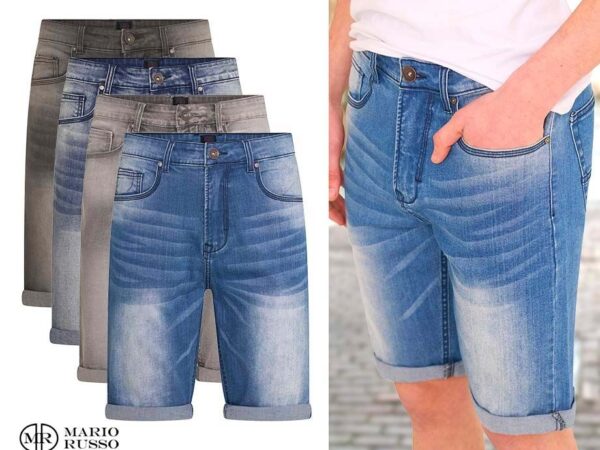 Mario Russo Denim Korte Broek - Verkrijgbaar In 4 Kleuren! ...