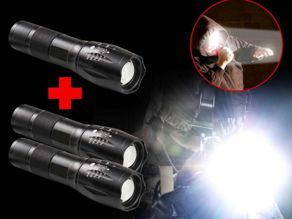 Militaire Zaklamp Met 500 Meter Bereik En Zoom - Vandaag 1+2 GRATIS! ...