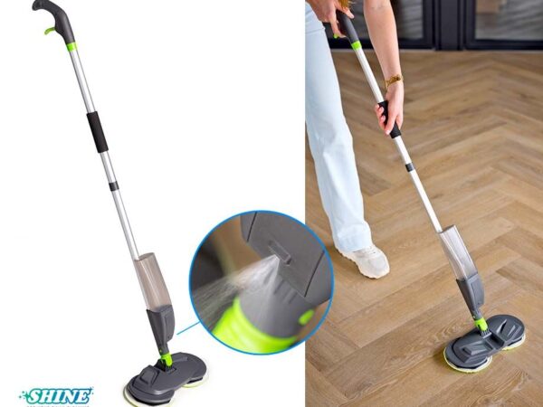 Shine Roterende Spray Mop - Direct Sprayen En Schoonmaken! ...