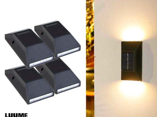 2-Pack Solar Up Down Buitenlampen - Vandaag 2+2 GRATIS! ...