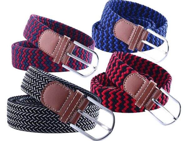 Geweven Stretch Riem Unisex - Op Iedere Lengte Verstelbaar! ...