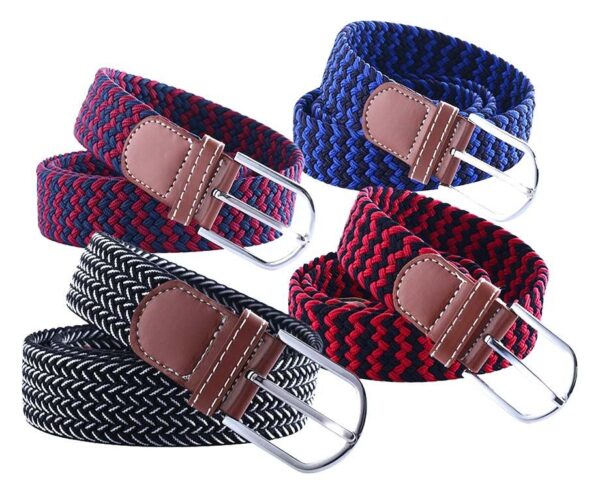 Geweven Stretch Riem Unisex - Op Iedere Lengte Verstelbaar! ...