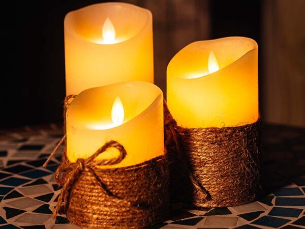 Set Van 3 Luxe Elektrische LED Kaarsen - Ook Leuk Voor Buiten! ...