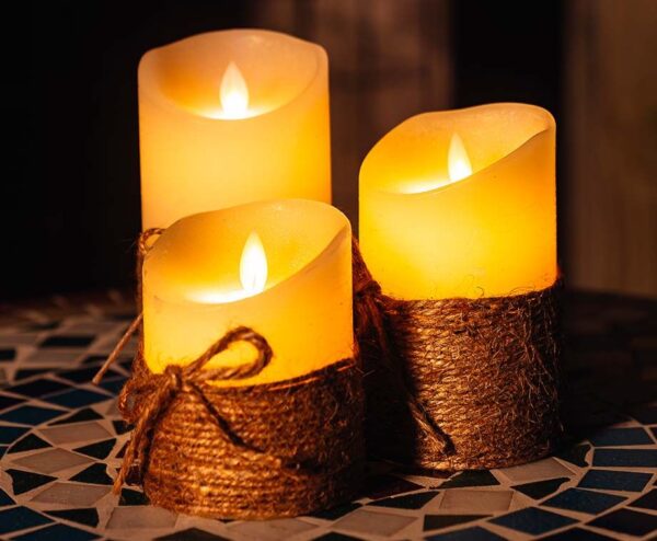 Set Van 3 Luxe Elektrische LED Kaarsen - Ook Leuk Voor Buiten! ...