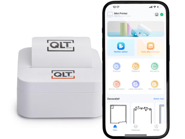 QLT Smart Mini Pocket Printer - Uw Ultieme Creatieve Metgezel Voor Onderweg ...