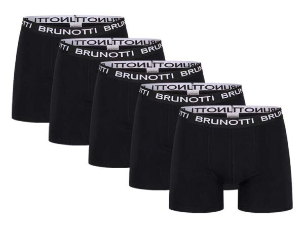 5 pack Brunotti Boxershorts - Heren Boxers - Zwart