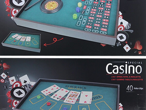 Casino Roulette & Speeltafel (2-in-1)