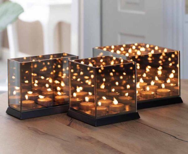 Candle Light Mirror Glass - Met Oneindig Spiegelend Effect! ...
