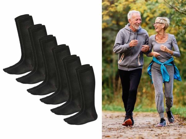 Compressiesokken Zwart - Vandaag 2+4 Paar GRATIS! ...
