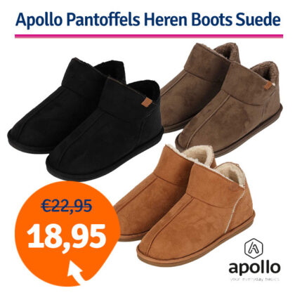 Dagaanbieding Apollo Pantoffels Heren Boots Suede
