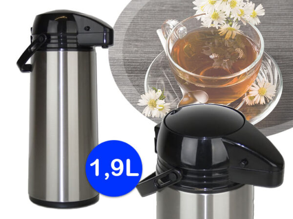 RVS thermoskan met pomp - Isoleerkan 1