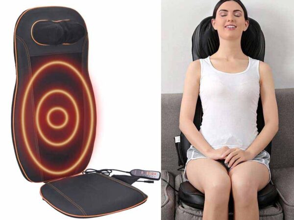 Infrarood Warmte Massage Stoelkussen - Met 3 Massage Zones! ...