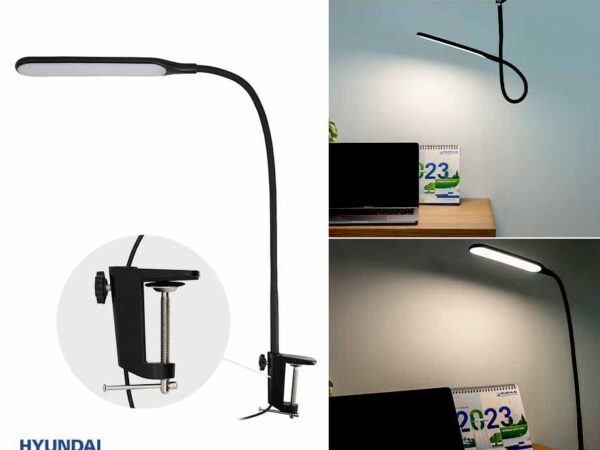 Hyundai LED Bureaulamp Met Klem - Dimbaar En In De Juiste Hoek Te Verstelle ...