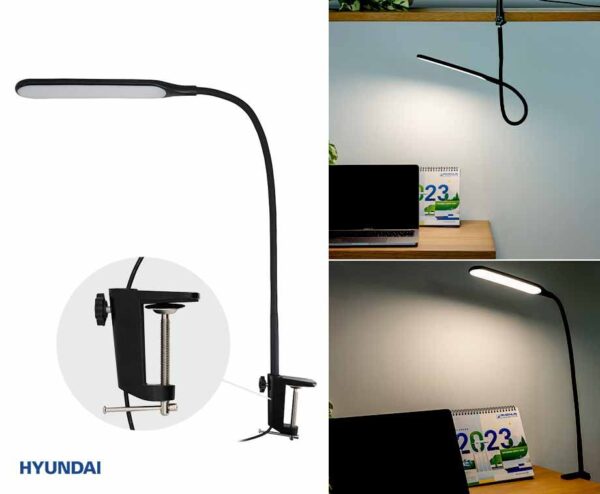 Hyundai LED Bureaulamp Met Klem - Dimbaar En In De Juiste Hoek Te Verstelle ...