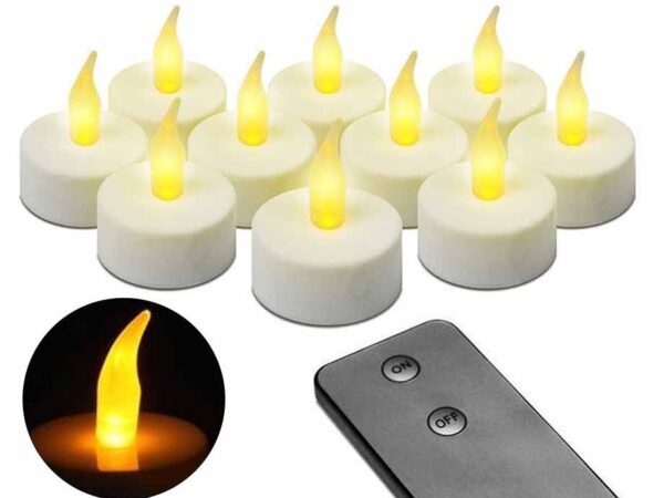 10 LED Theelichtjes Met Afstandsbediening - Gezellig Voor In Huis! ...
