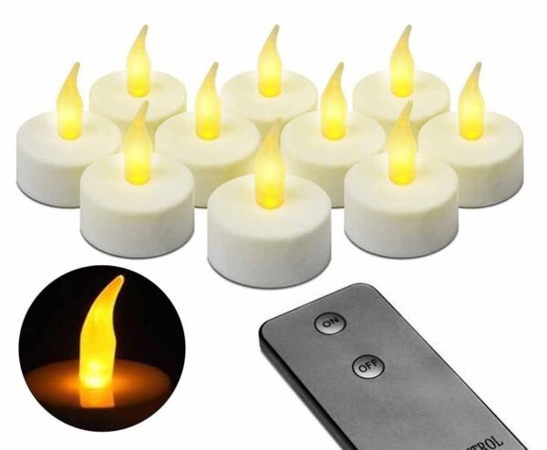 10 LED Theelichtjes Met Afstandsbediening - Gezellig Voor In Huis! ...
