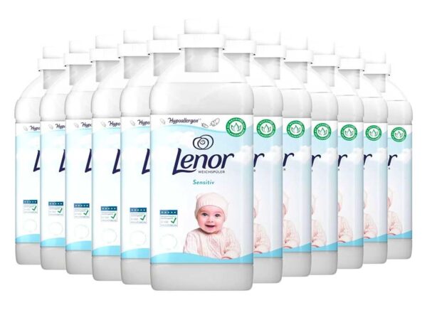 12x900ml Lenor Sensitive Wasverzachter - Goed Voor 468 Wasbeurten! ...