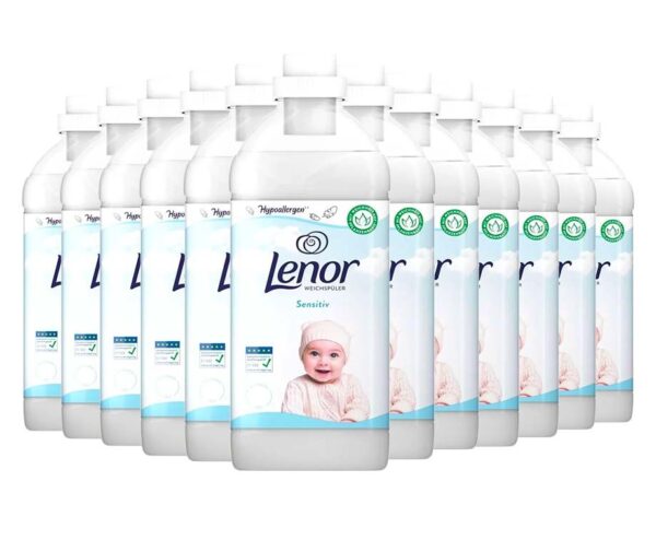 12x900ml Lenor Sensitive Wasverzachter - Goed Voor 468 Wasbeurten! ...