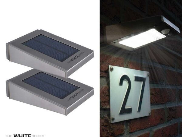 RVS Draadloze Zonne-Energie LED Wandlamp - Vandaag 1+1 GRATIS! ...
