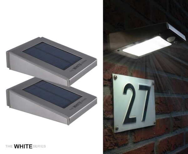 RVS Draadloze Zonne-Energie LED Wandlamp - Vandaag 1+1 GRATIS! ...