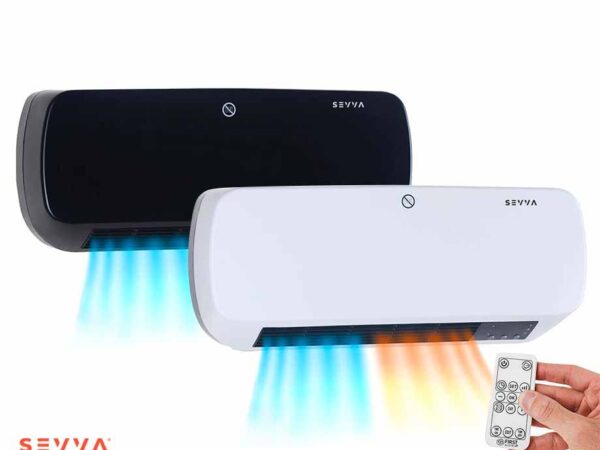 SEVVA 2-in-1 Energiezuinige Keramische Wandkachel 2000W - In 2 Kleuren! ...
