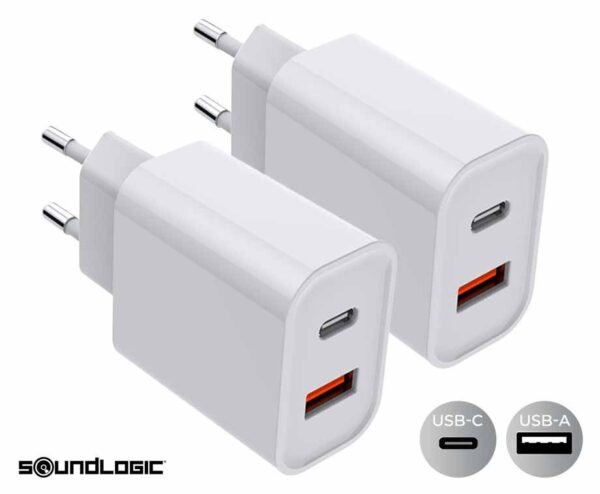 Universele Snellader USB-C En USB-A - Vandaag 1+1 GRATIS! ...