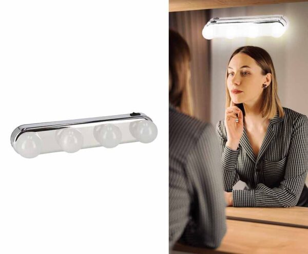 Spiegellicht Met 4 Lampen - Vandaag 1+1 GRATIS! ...