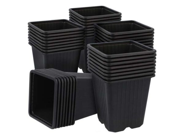 FEDEC Kweekpotjes - P9 moestuinpotjes - 100 stuks - Zwart