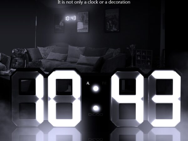 3D LED Digitale Muurklok