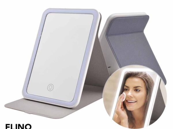 FlinQ Draagbare Make-Up Spiegel - Met LED Verlichting! ...